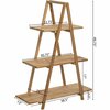 Vintiquewise Wooden 3 Tier Shelf with Rustic Design, Vintage-Inspired Home Decor, Wall-Mounted Display Unit QI004597